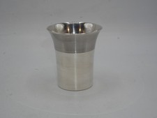 BELLE TIMBALE ART DECO EN ARGENT MASSIF POINCON MINERVE AUCUNE INITIALES