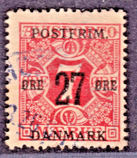 TIMBRE 1918 DANEMARK N° 89-OBL. TB-COTE: 210 EUROS-VOIR SCAN R/V-