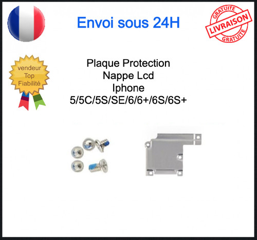 Plaque cache fer fixation - cache,