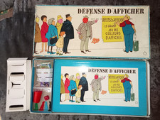 Jeu de société vintage DEFENSE D'AFFICHER Gay-Play - complet - angles rompus