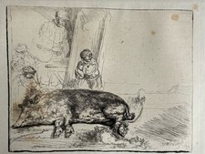 Rembrandt gravure le Cochon