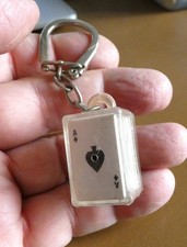 Ancien porte cle Jeu 52 Cartes Miniature dans sa boîte Jouet Bar Bistrot Ann.60