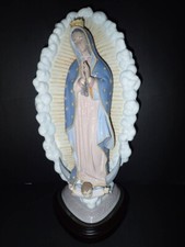 Figurine ange priant Vierge Marie LLADRO Guadalupe, céramique, 16,5" Japon d'...