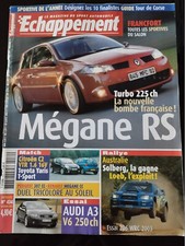 ECHAPPEMENT n°434 du 10/2003; Megane RS/ Audi A3 v6/ Citroën C2 VTR 1.6 16 V