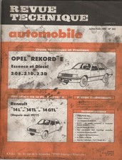 Revue technique automobile RTA Opel Rekord E, Renault R14