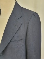 Sartoria D'ESTENGO Bespoke Blazer Veste Summer Wool 37-38/47-48 Summer Wool Navy