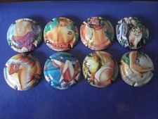 Superbe série de 8 capsules de champagne CHARDONNIER n°77 à 77g