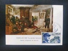 CARTE PREMIER JOUR TIMBRE N° 1639 MARÉCHAL DE LATTRE TASSIGNY OB BAZEILLES 1970