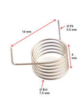 ressort coudé de cliquet