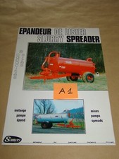Brochure Prospectus SAMAS Epandeur agricole no tracteur FV Fiat IH Ford