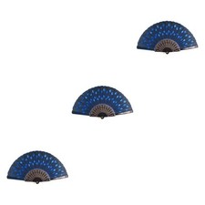 1/2/3 Style Vintage danse fête de mariage dentelle soie pliant à main er