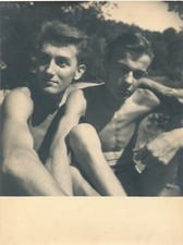 2 portraits homme v. 1940 photo photographie gay interest époque