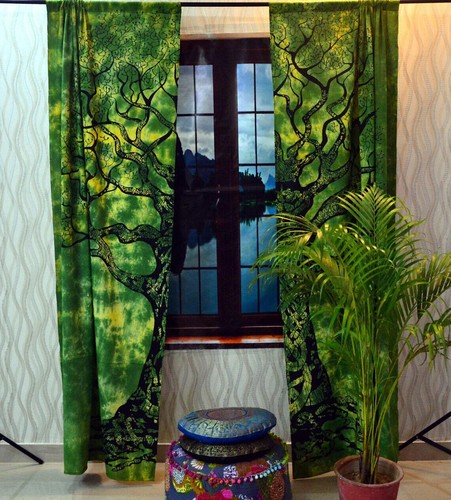 Mandala tie dye tree life - dye, of