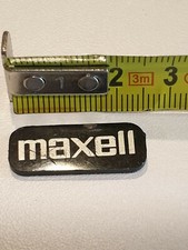 Original vintage logo MAXELL 25mm,  Enceinte SPEAKER turntable occasion