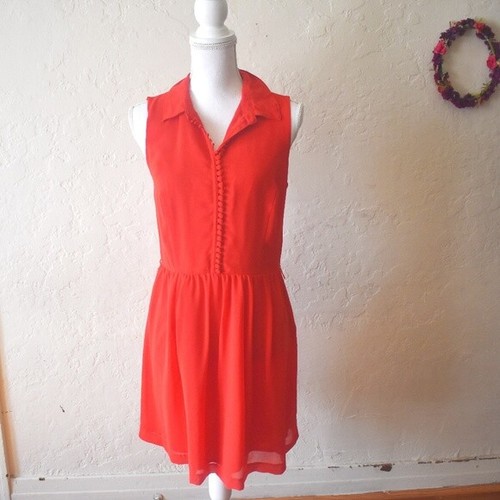 Coral buttons midi - coral,