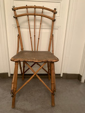 Chaise en bambou et finition laiton