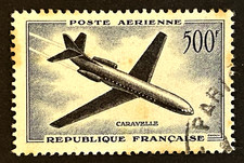 Timbres France Poste Aérienne T.B. N° 36 "Caravelle" Oblitéré