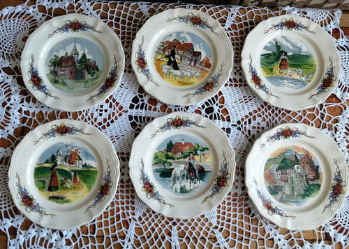 Assiettes dessert en - 6, à