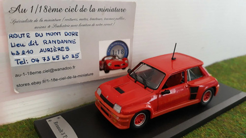 Renault turbo 1982 rouge - 5,
