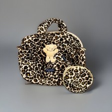 Sac Enfant Trousse De Toilette Doudou Ours Peluche TROUSSELIER + Porte Monnaie