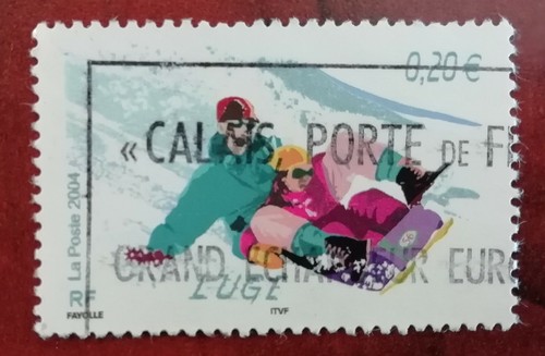 Timbre france luge collection - luge,