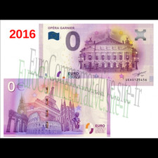 Billet Souvenir 2016 France 75 - Opéra Garnier