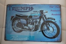 plaque publicitaire moto