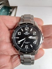 montre Edifice Casio Walter résistant 100 m calendrier et jour, pile remis à neu