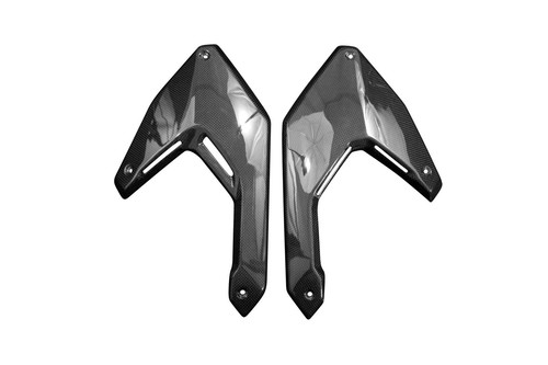 Cache moteur carbone pour - du,