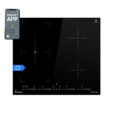 Plaque à induction 59cm 7 kW 4 Zones de cuisson 9 niveaux puissance Smart App