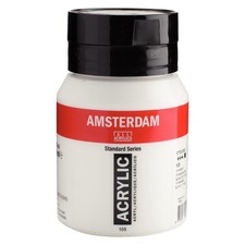 Peinture acrylique blanc de - -,