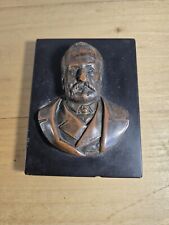 buste sur plaque victor hugo en bronze H9cm presse papier