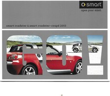 SMART ROADSTER  + COUPE - 2003 / catalogue brochure dépliant prospectus