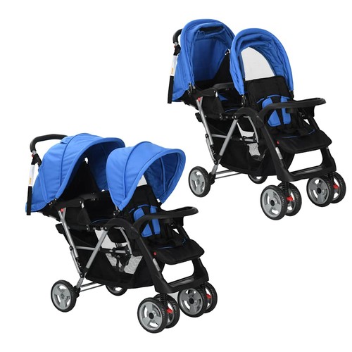 Vidaxl poussette jumelle - vidaxl,