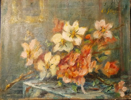 Huile sur toile ancienne - , –