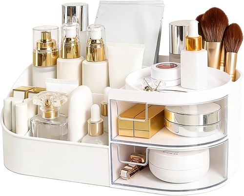 Organiseur maquillage blanc - organiseur,
