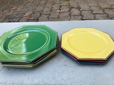 ASSIETTES OCTOGONALES POET LAVAL EN FAIENCE