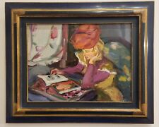 Tableau Pierre Cornu 1895-1996 " la lecture " Aix en Provence