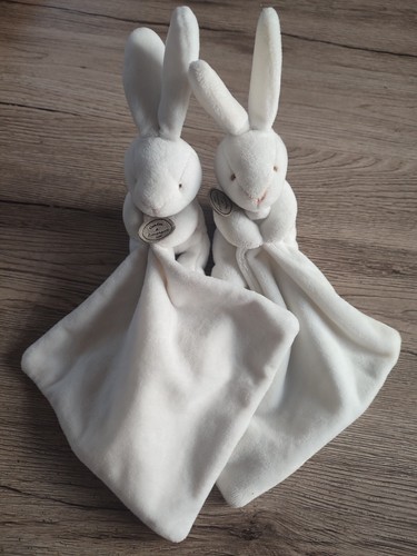 Lot doudou lapin blanc - doudou,