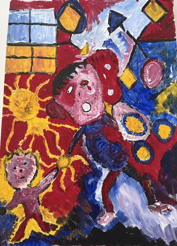 Peinture acrylique style art