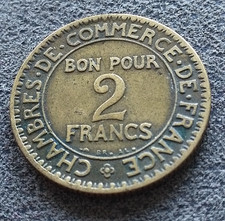 Monnaie France 2 Francs 1922 Chambres de Commerce 2 fermés KM#877  [3720]