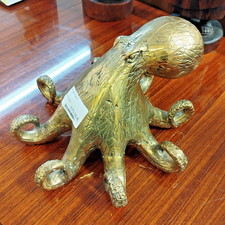 Pieuvre laiton sculpture - pieuvre,
