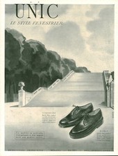 Publicité ancienne chaussures Unic style Fenestrier  issue de magazine 1949