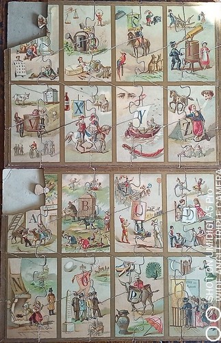 Deux puzzles ancien fin 19è - fin,