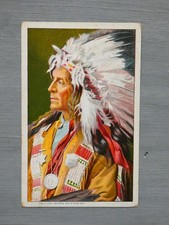 ancienne carte chef indien