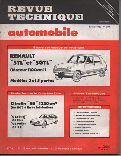 Renault 1100 gtl - tl,