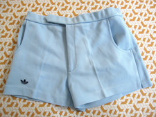 Short Adidas Retro Ventex 80'S vintage Bleu ciel Trefoil Tennis Rare Homme - 85