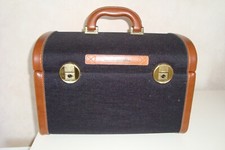 LANCEL : Vanity Case Vintage cuir / toile comme Neuf