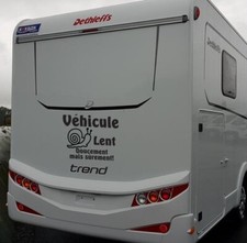 *  Sticker  pour Camping Car  -- Véhicule lent -- 2 Tailles --   *