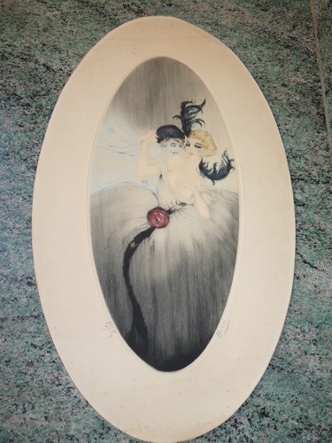 Gravure aquatinte art deco - gravure,
